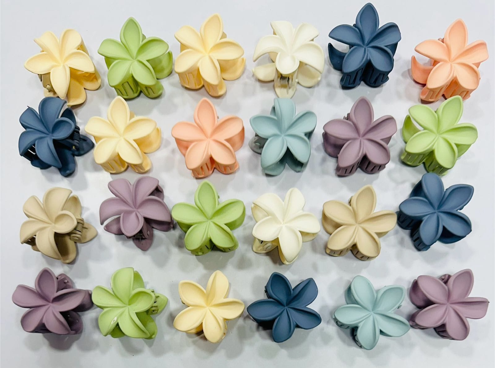 Colorful Blossom Clips