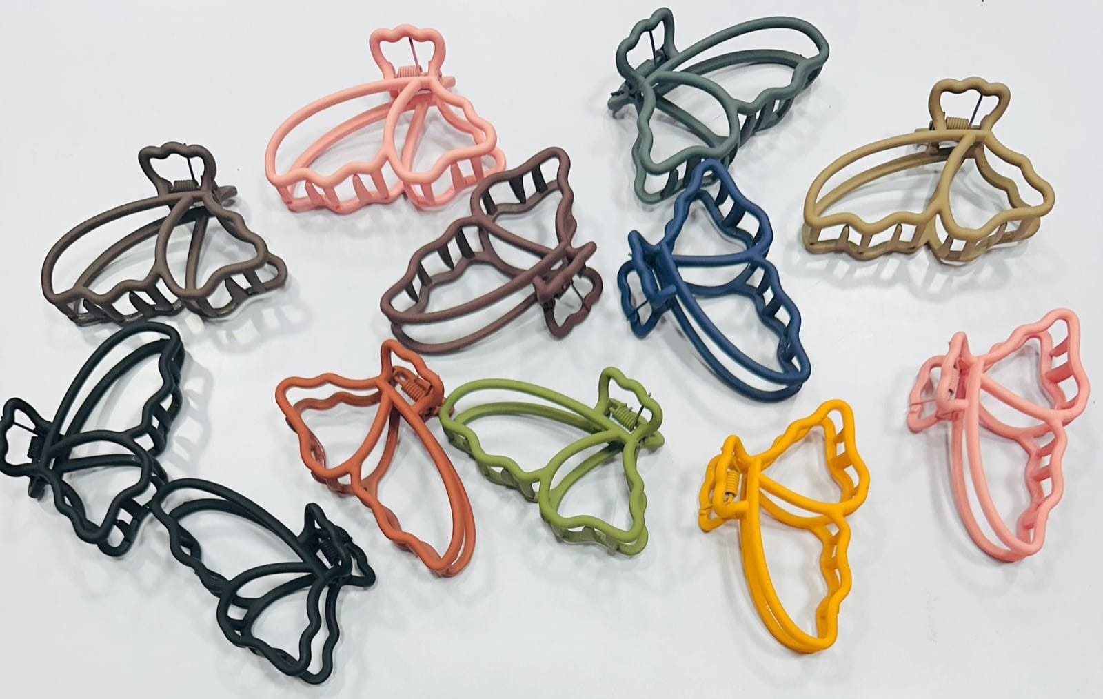Solid colour Matte Finished Butterfly Hair Clip