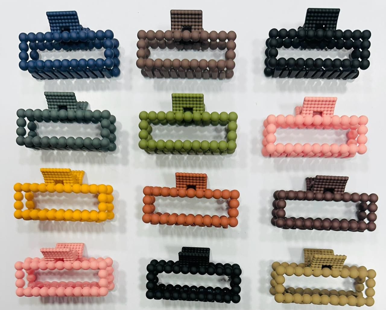Matt finished Temperament Rectangular Cross-grabbing Clip