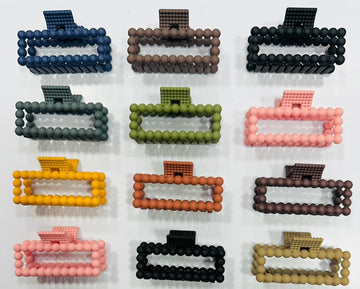 Matt finished Temperament Rectangular Cross-grabbing Clip