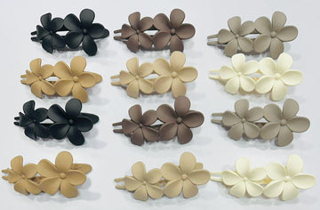 Floral Elegance Hair Clips