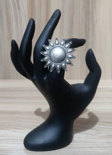 Radiant Sun Silver Ring