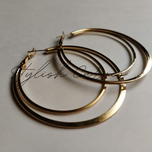 Classic Gold-Toned Hoop Earrings