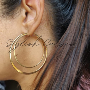 Classic Gold-Toned Hoop Earrings