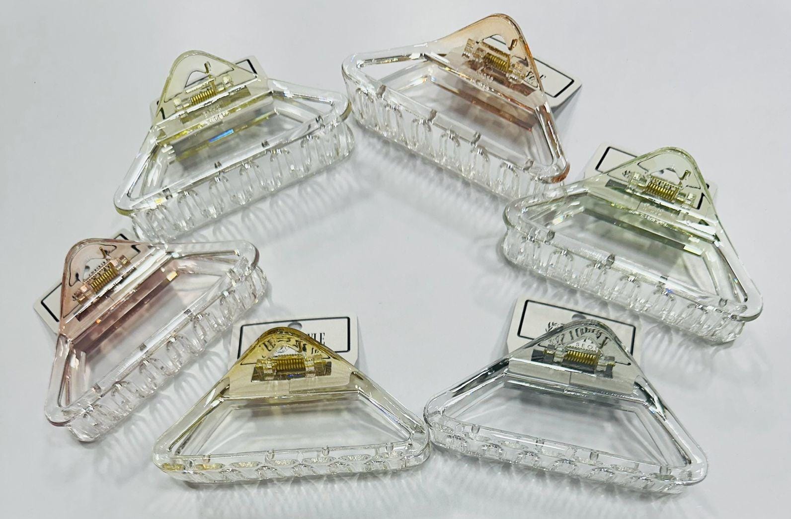 Triangle Transparent Hair Claw Clip