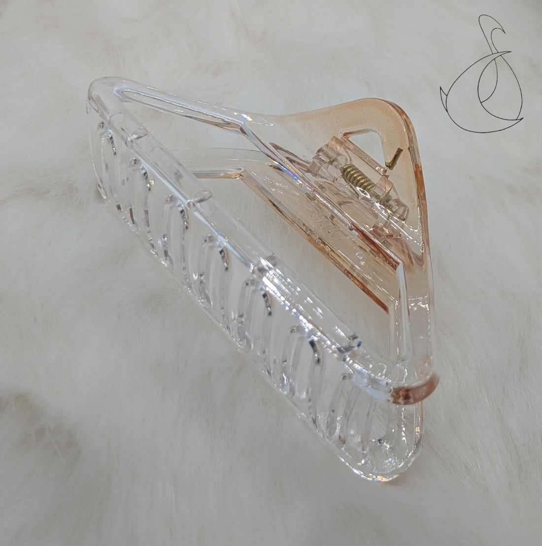 Triangle Transparent Hair Claw Clip