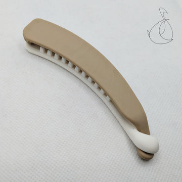 Banana Matt Finished Double Colour Clip