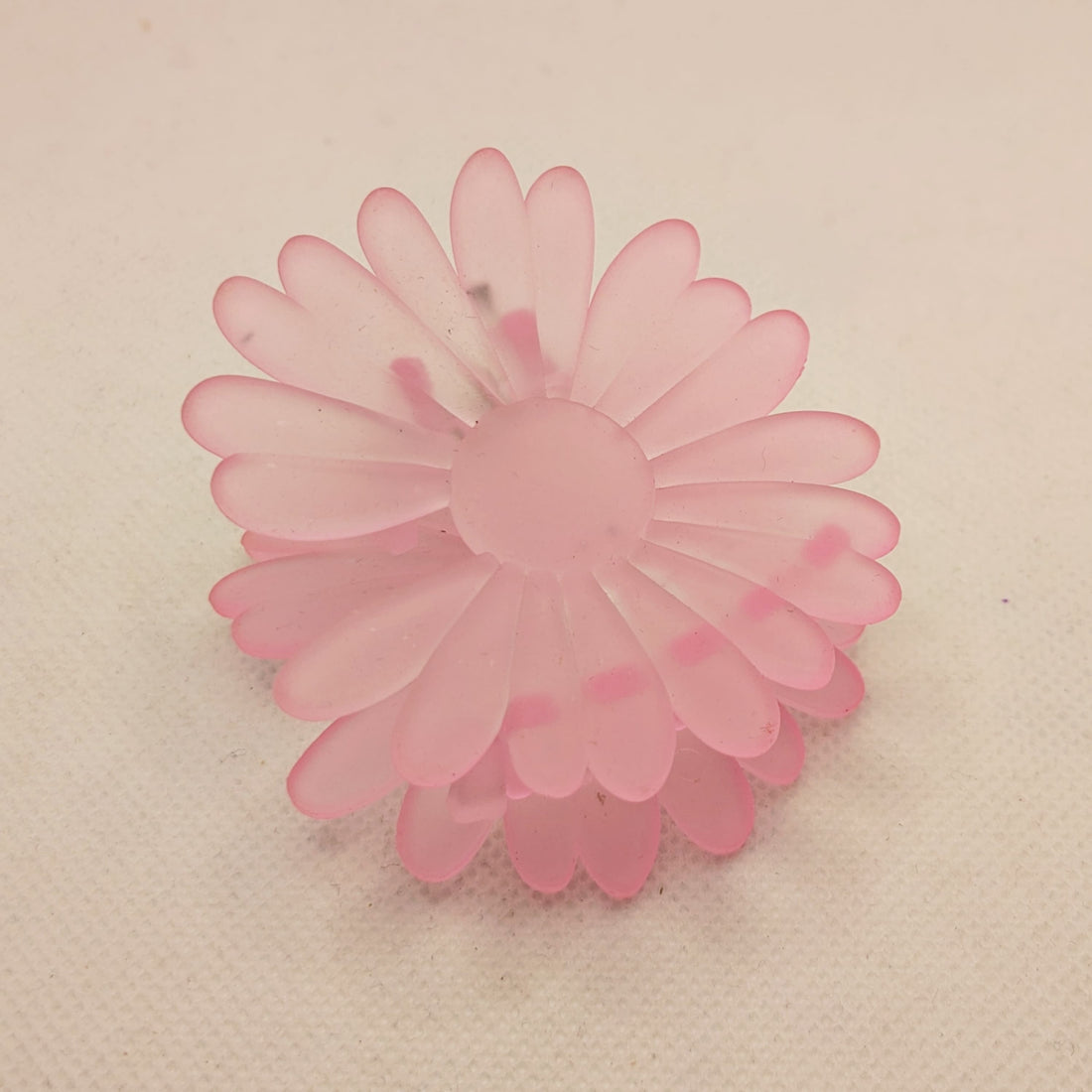 Frosted Translucent Flower Hair Claw Clips