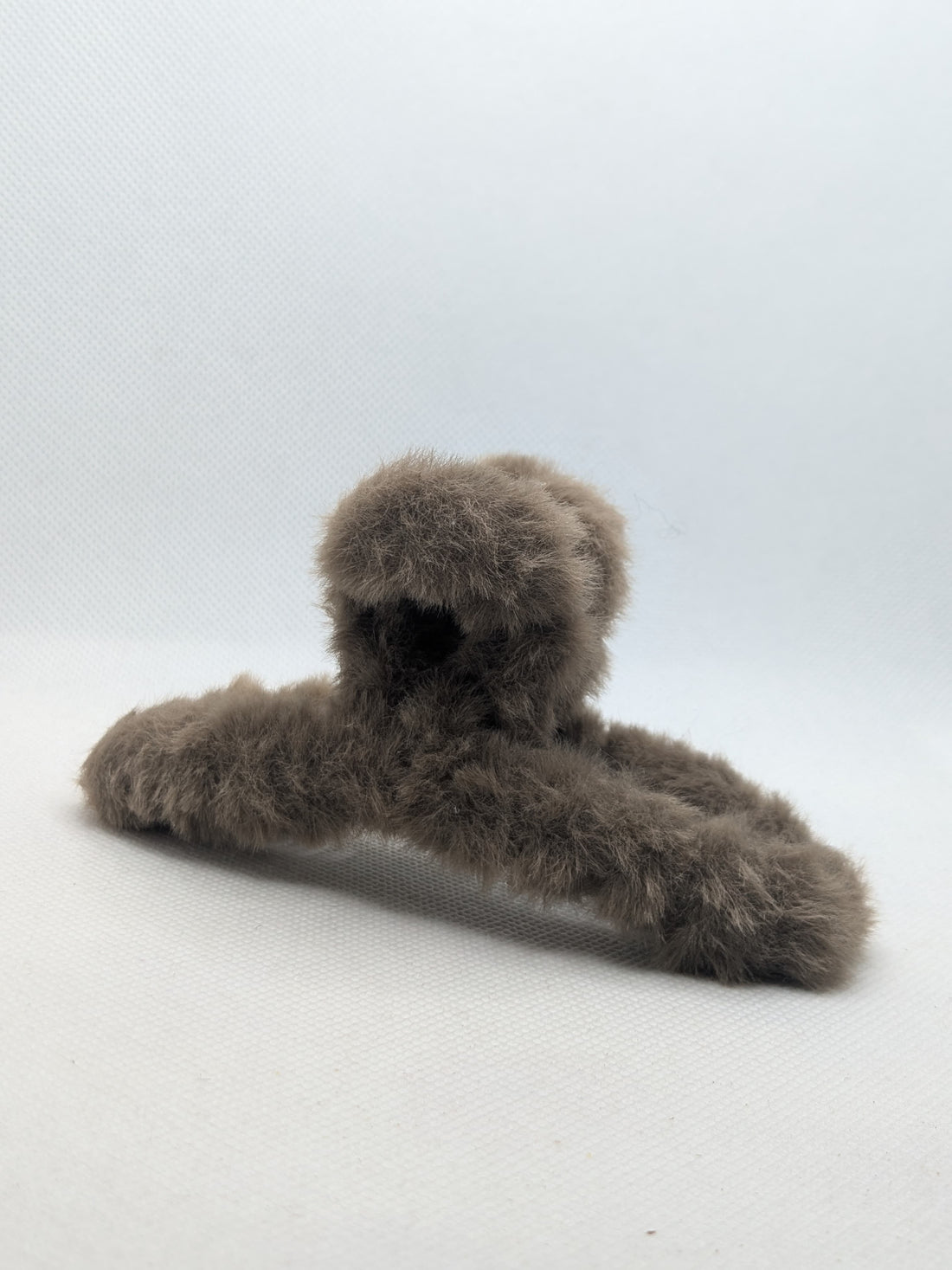 Large Solid Colour Faux Fur Hair Clips