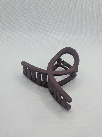 Solid Colour Small Matt Finished Thin Claw Clip