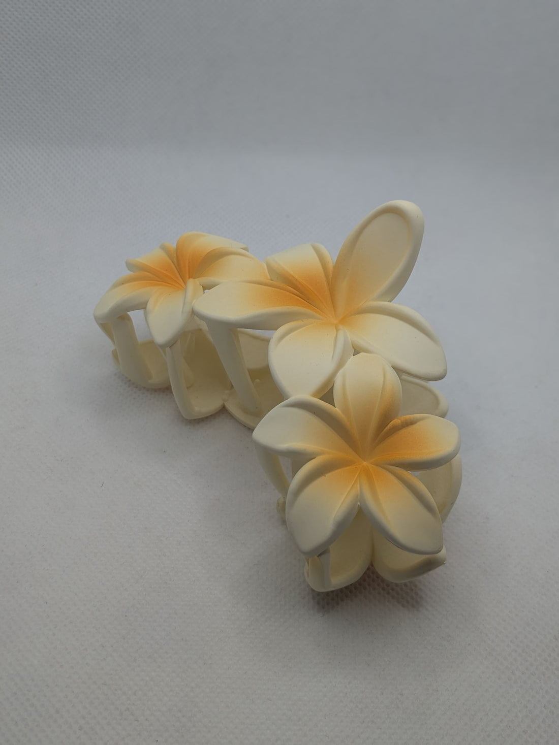 Matt Finished Multicolour flowers attached large Hair Claw Clip