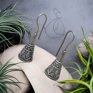 Trikona Hook Earrings