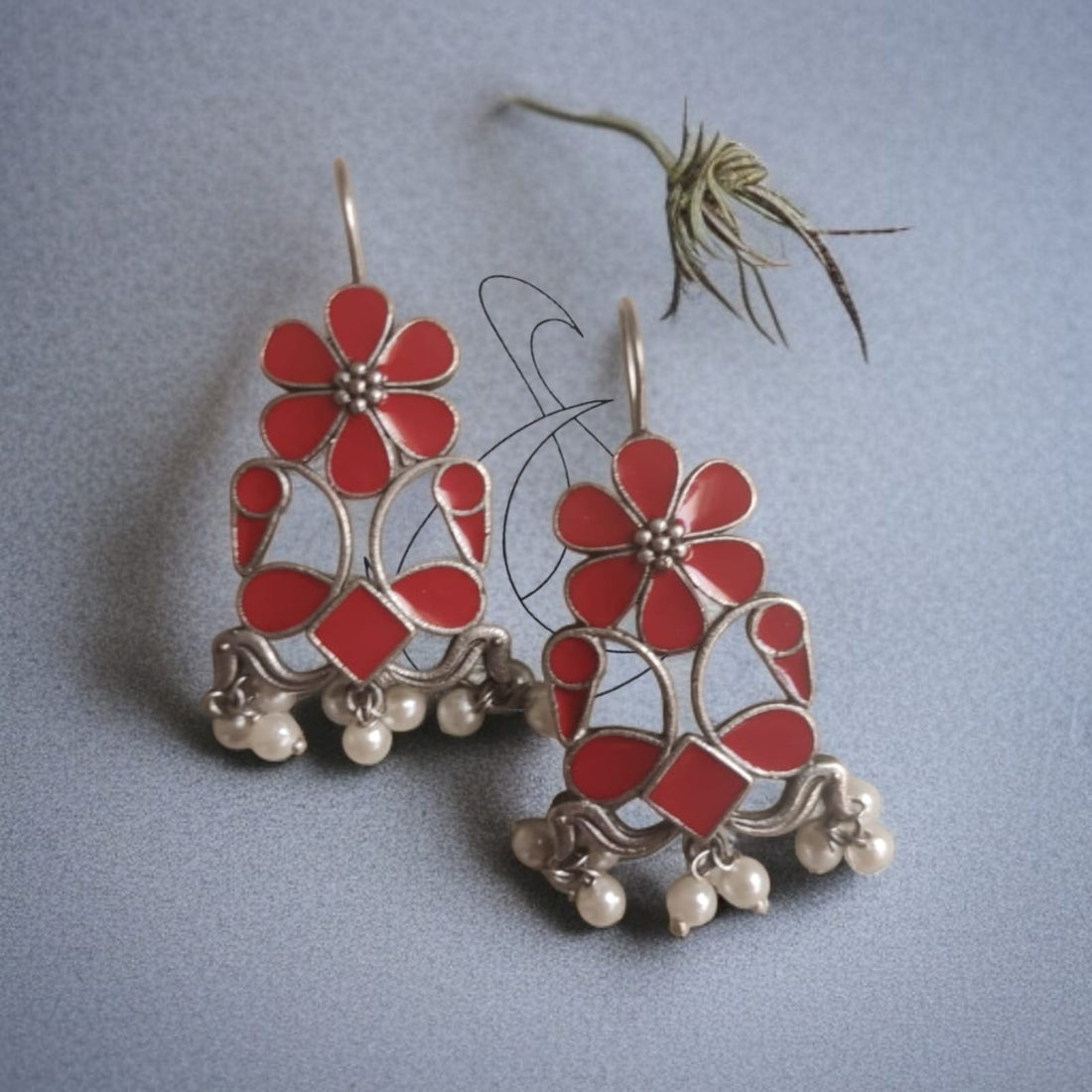 Roopakalaa  in Red Hook Earrings