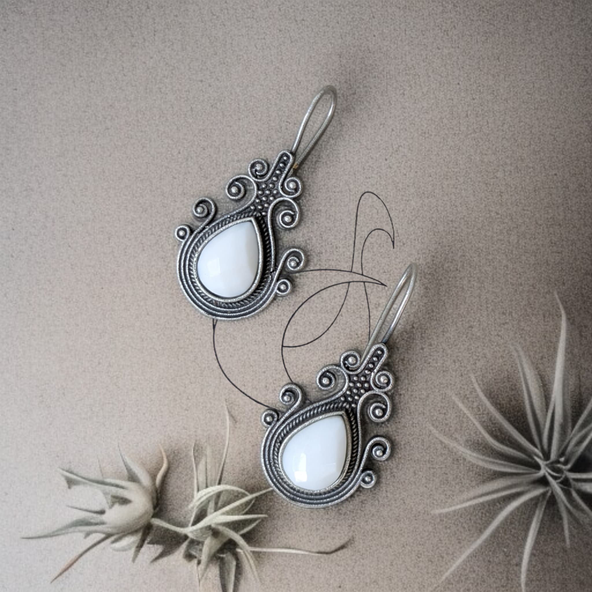 Pushti Hook Earrings