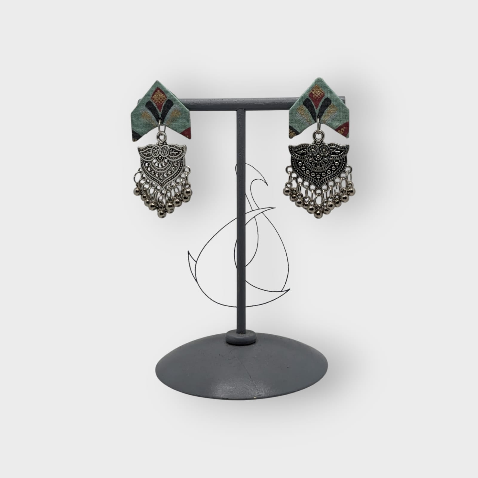 Meera-Fabric Earrings