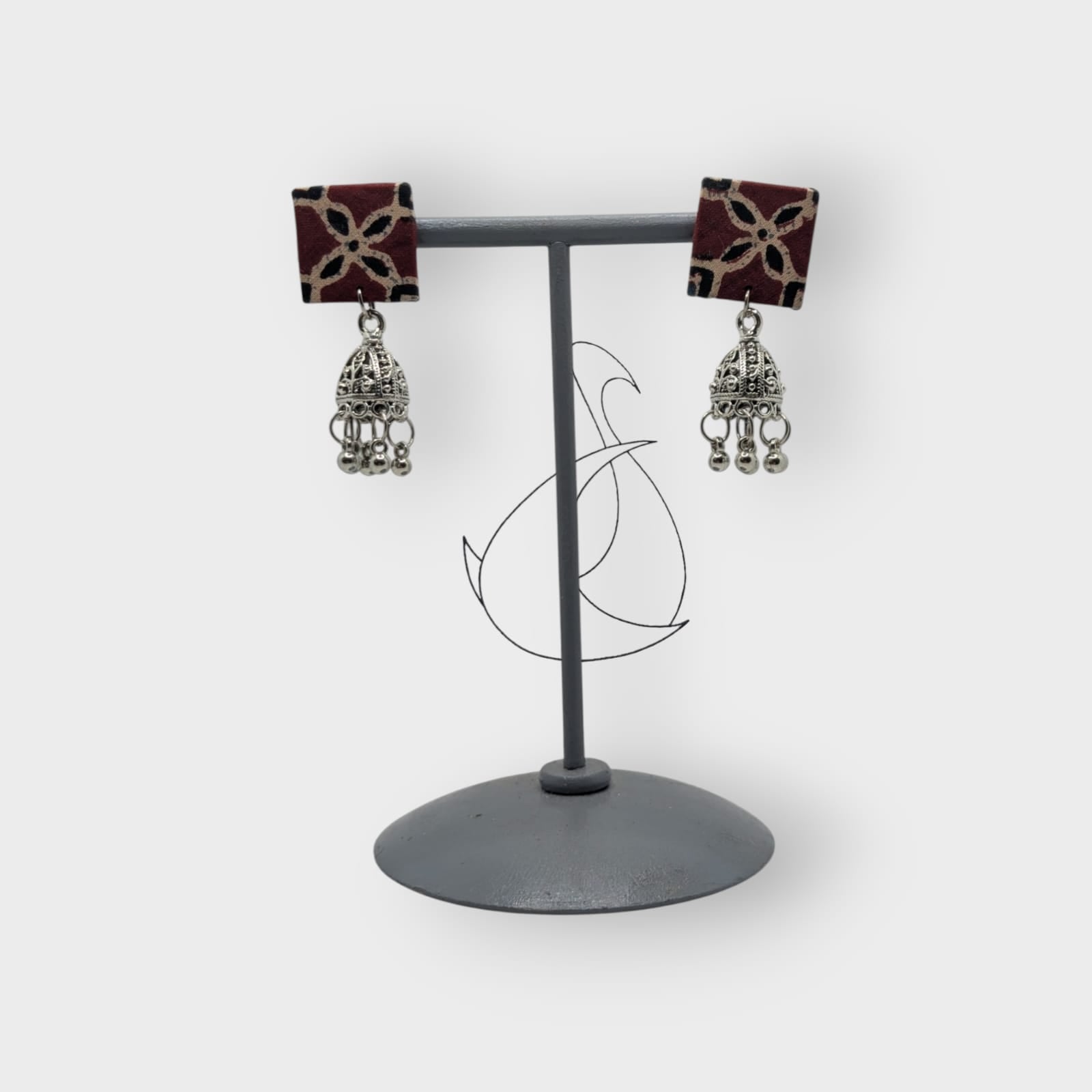 Devika-Fabric Earrings
