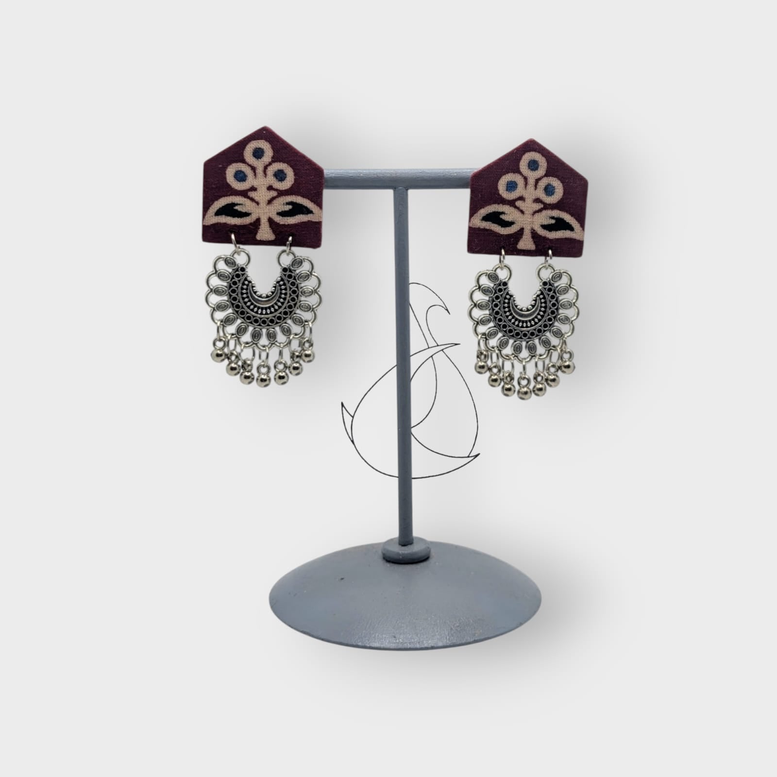 Damini-Fabric Earrings