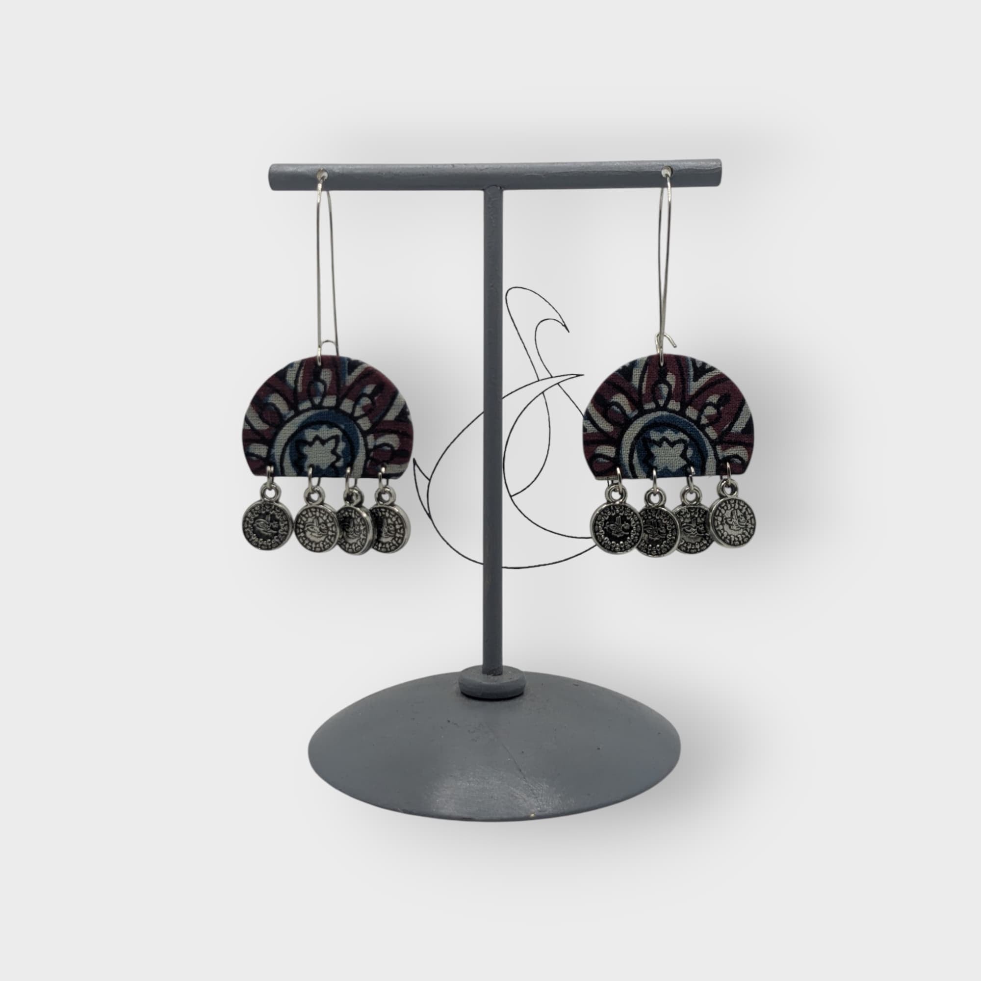 Advika – Fabric Earrings