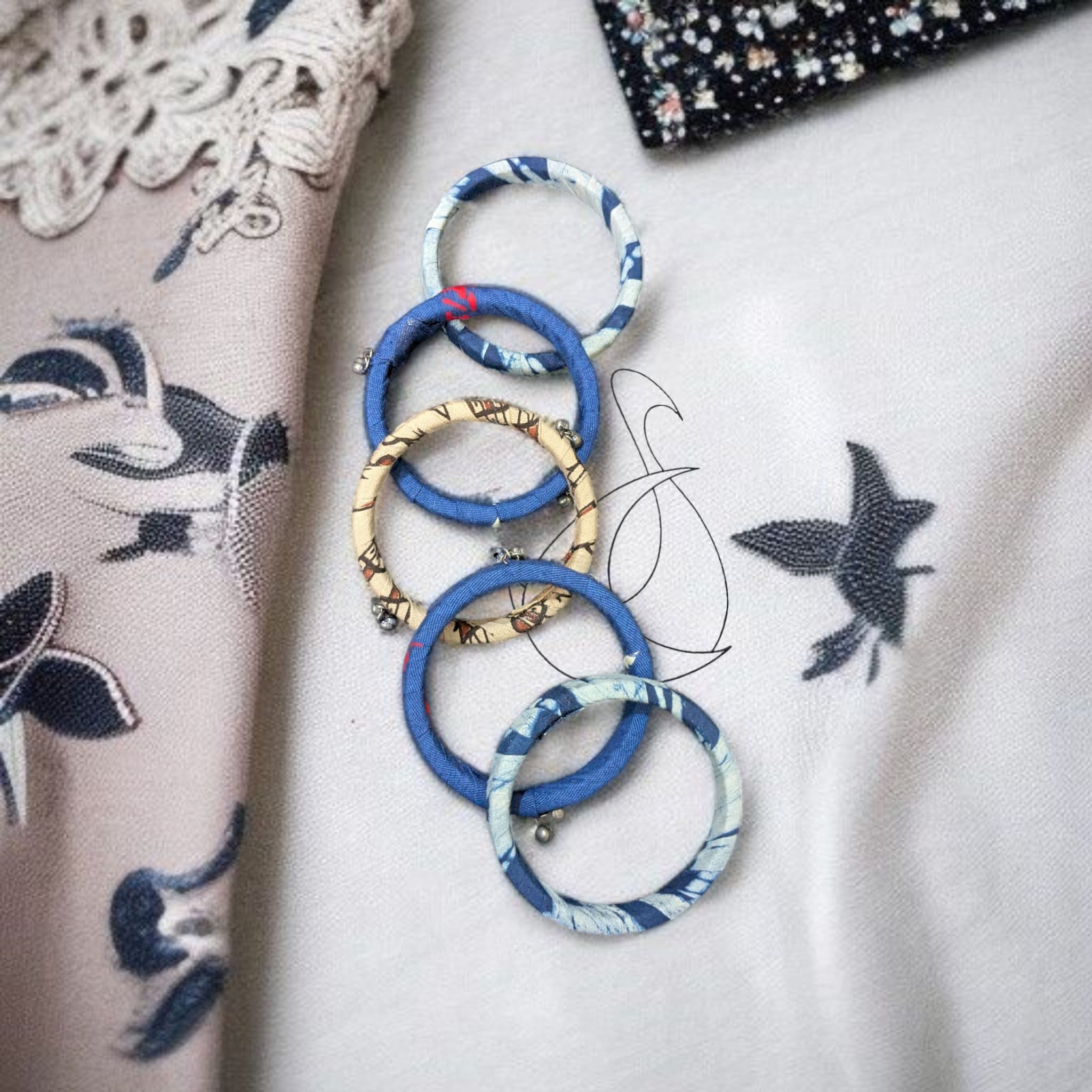 Wrap & Whirl Fabric Earrings