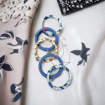 Wrap & Whirl Fabric Earrings