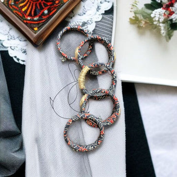 Velvet Halo Fabric Earrings