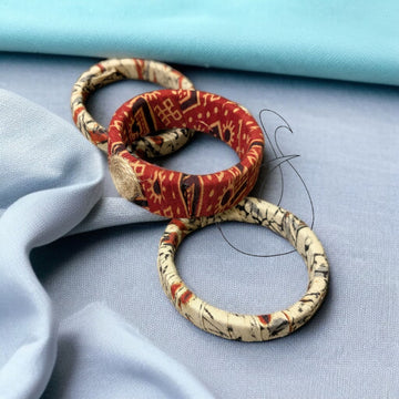 Pastel Whirls Fabric Bangles