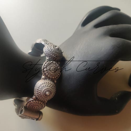 Vintage Silver Coin Bracelet