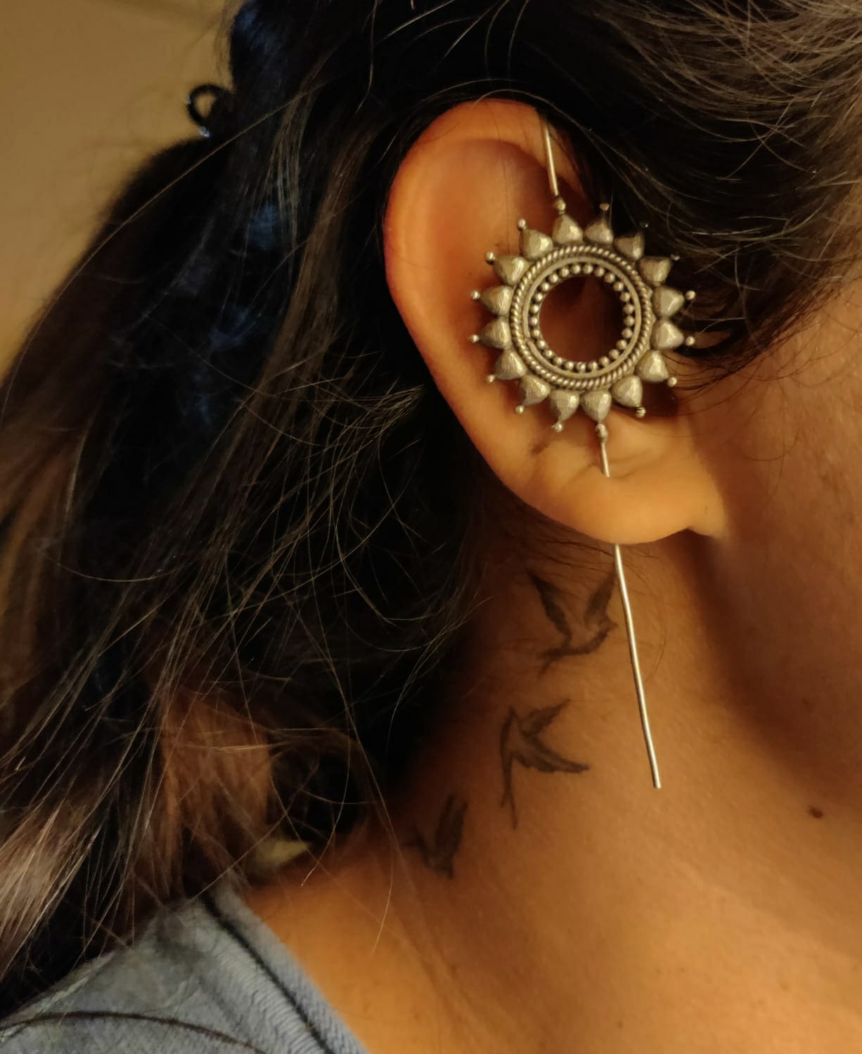 Spiked Sun Ear Cuff