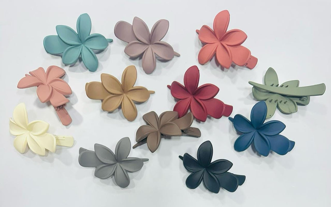 Floral Spectrum Hair Clips