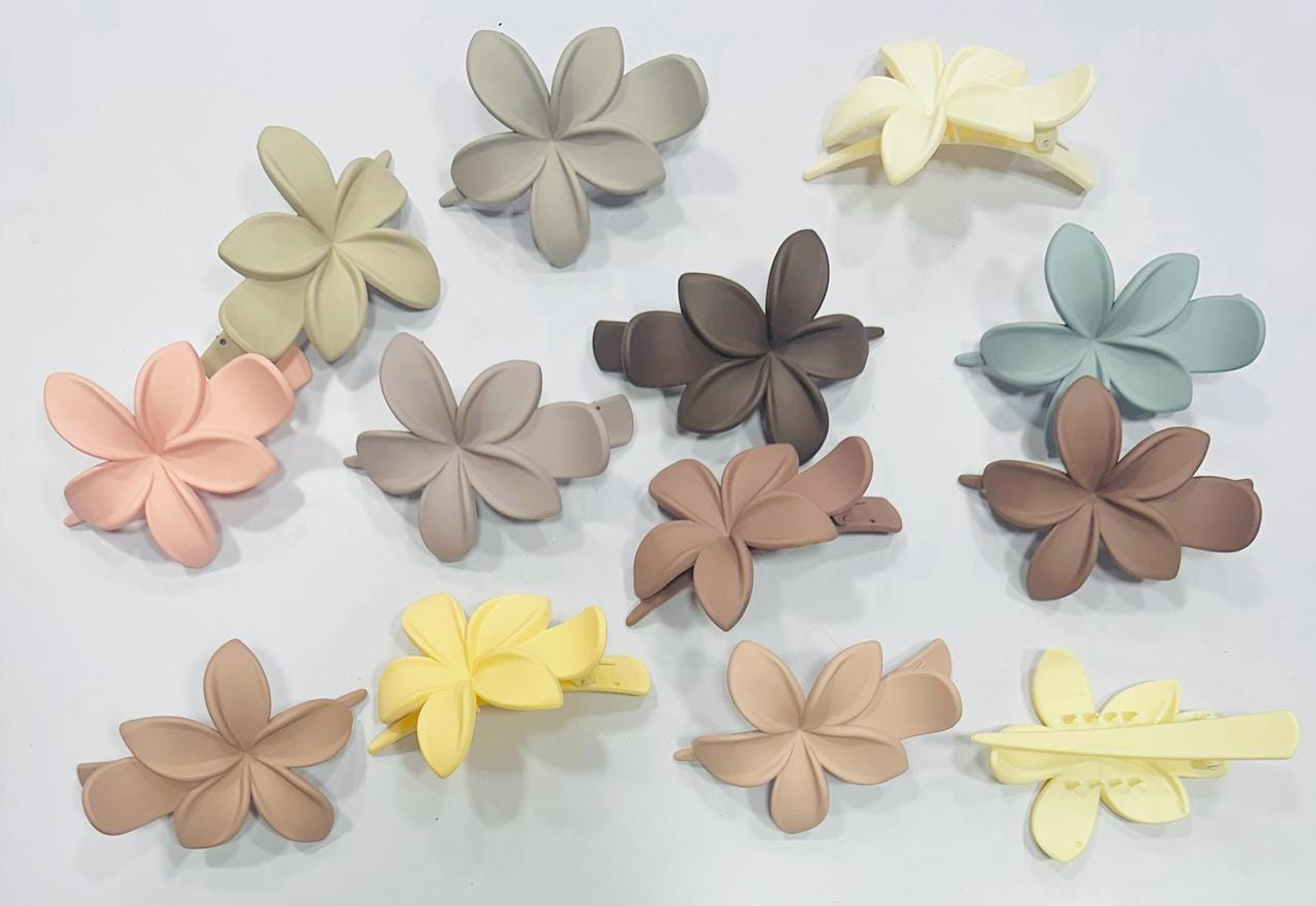 Floral Spectrum Hair Clips