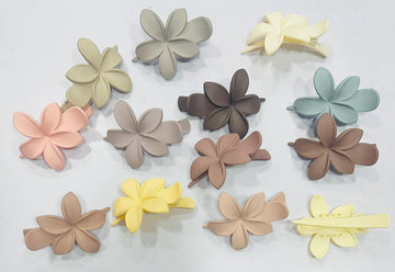Floral Spectrum Hair Clips