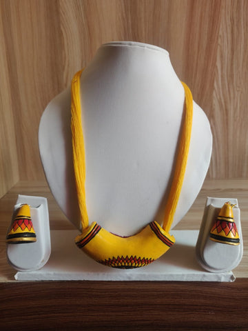 Terracotta Radiance Necklace & Earring
