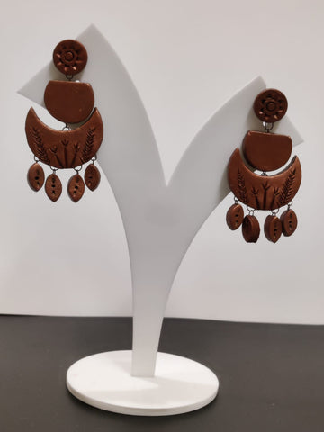 Rustic Charm Terracotta Earrings