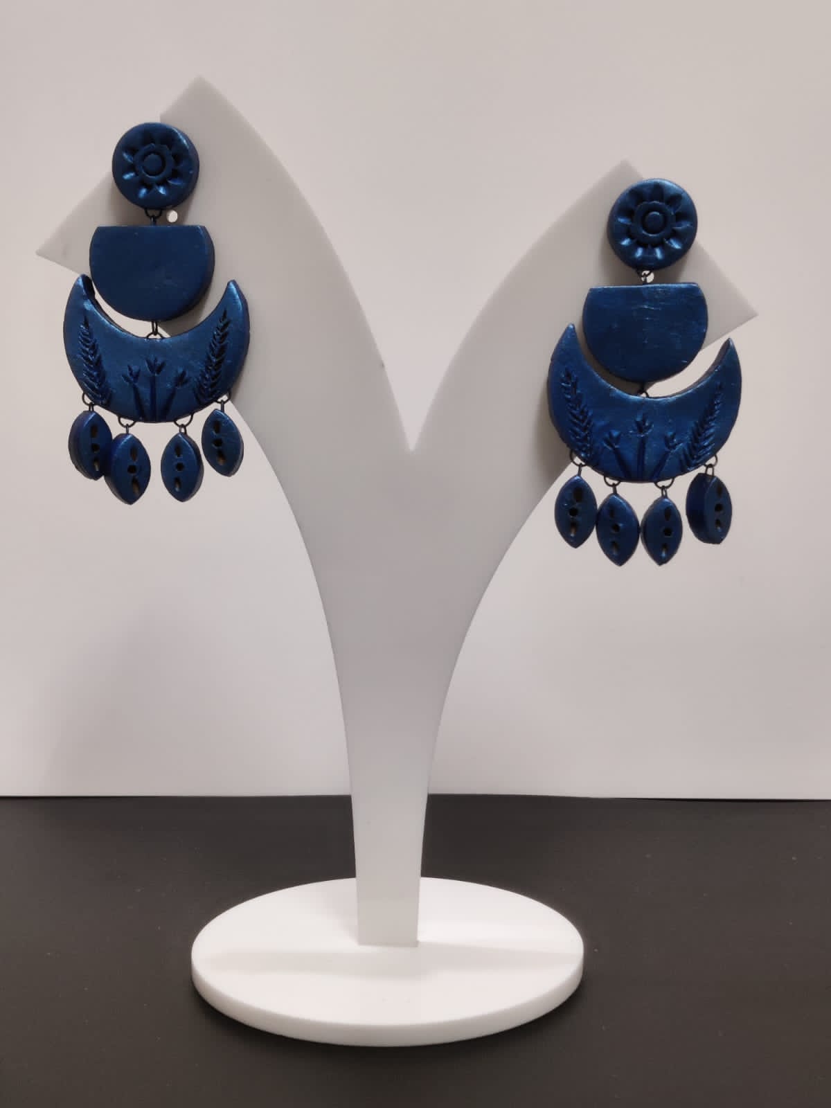 Terracotta Sky and Sea Earrings