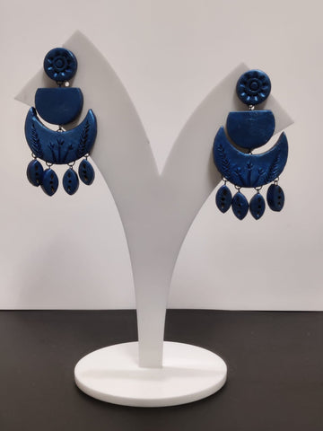 Terracotta Sky and Sea Earrings