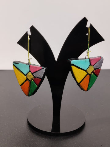Terracotta Twirl Earrings