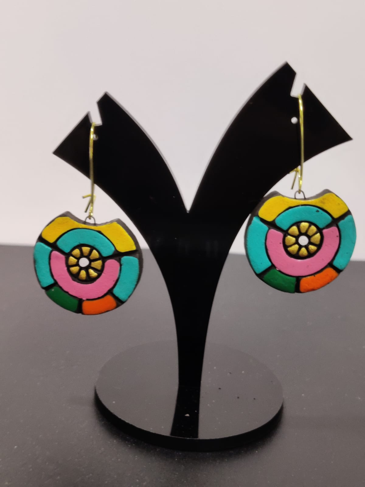 Terracotta Twirl Earrings