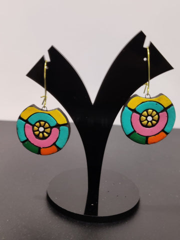 Terracotta Twirl Earrings