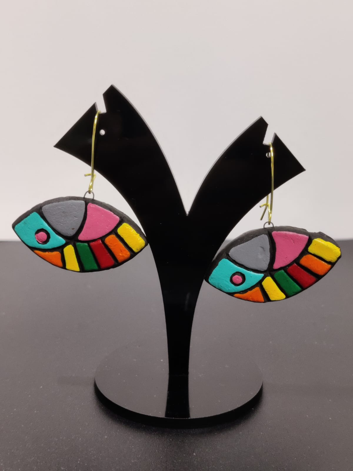 Terracotta Splash Earrings
