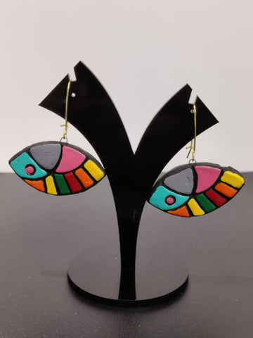 Terracotta Splash Earrings