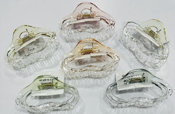 Acrylic Jelly Claw Clips – Assorted Colors & Designs