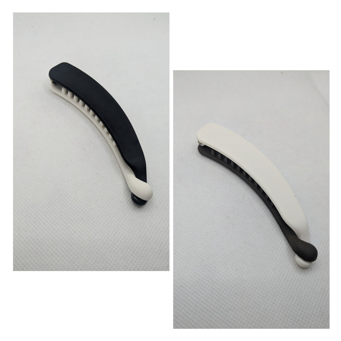 Banana Matt Finished Double Colour Clip