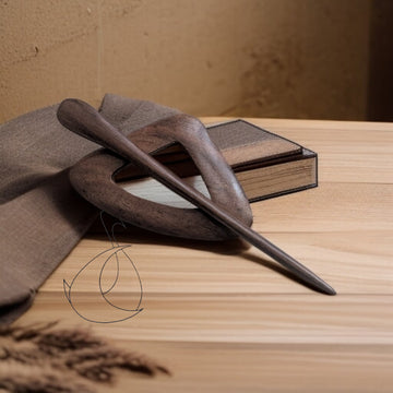 Angabandhu Wooden (Sheesham orRose) Shawl pin set.