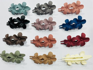 Matte Finished Big Flower Hair Clip