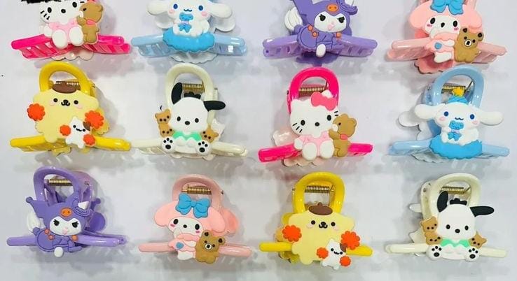 Stylish Multicolour Cartoon Hair Clutcher
