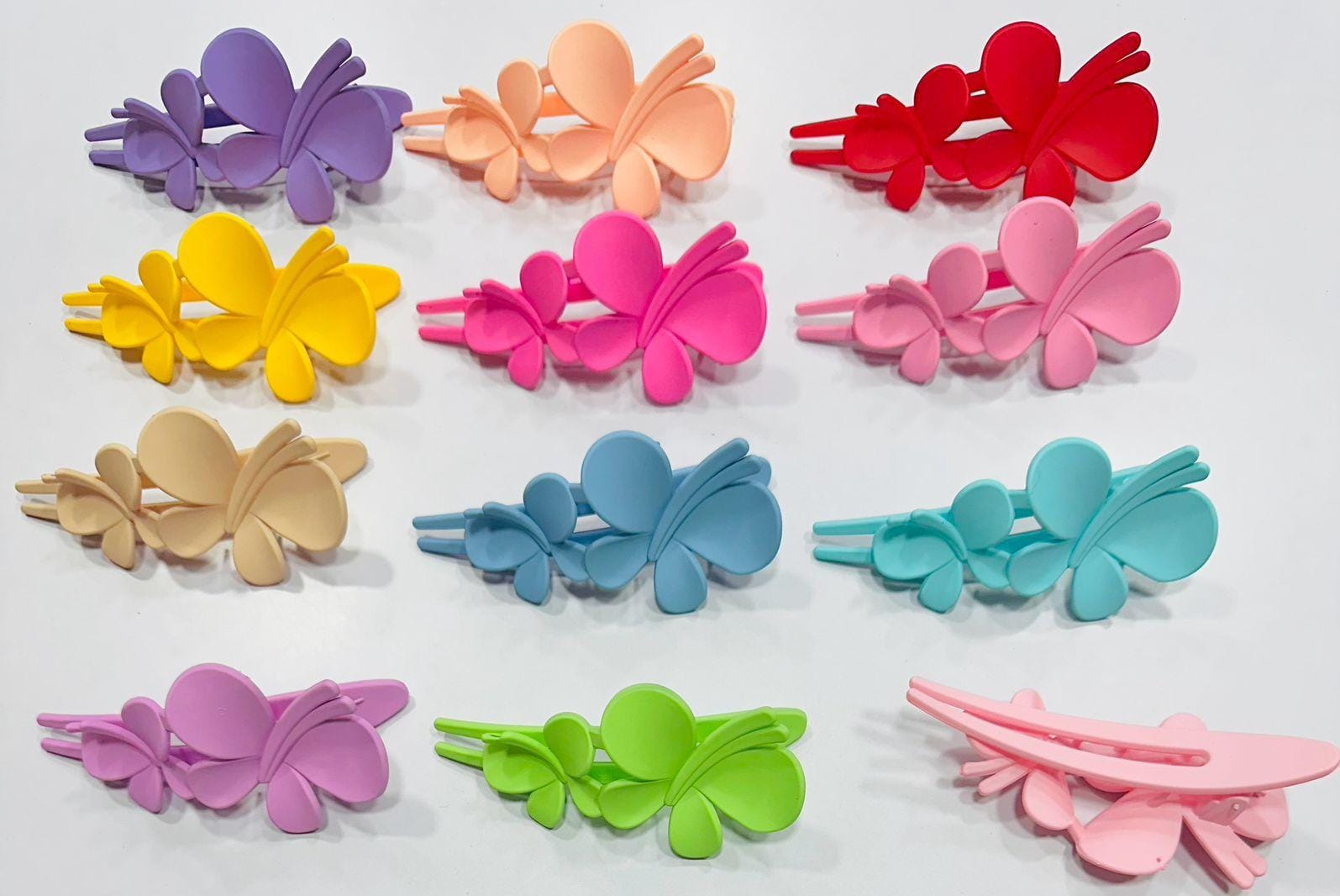 Matte Finished Big Butterfly Hair Clip