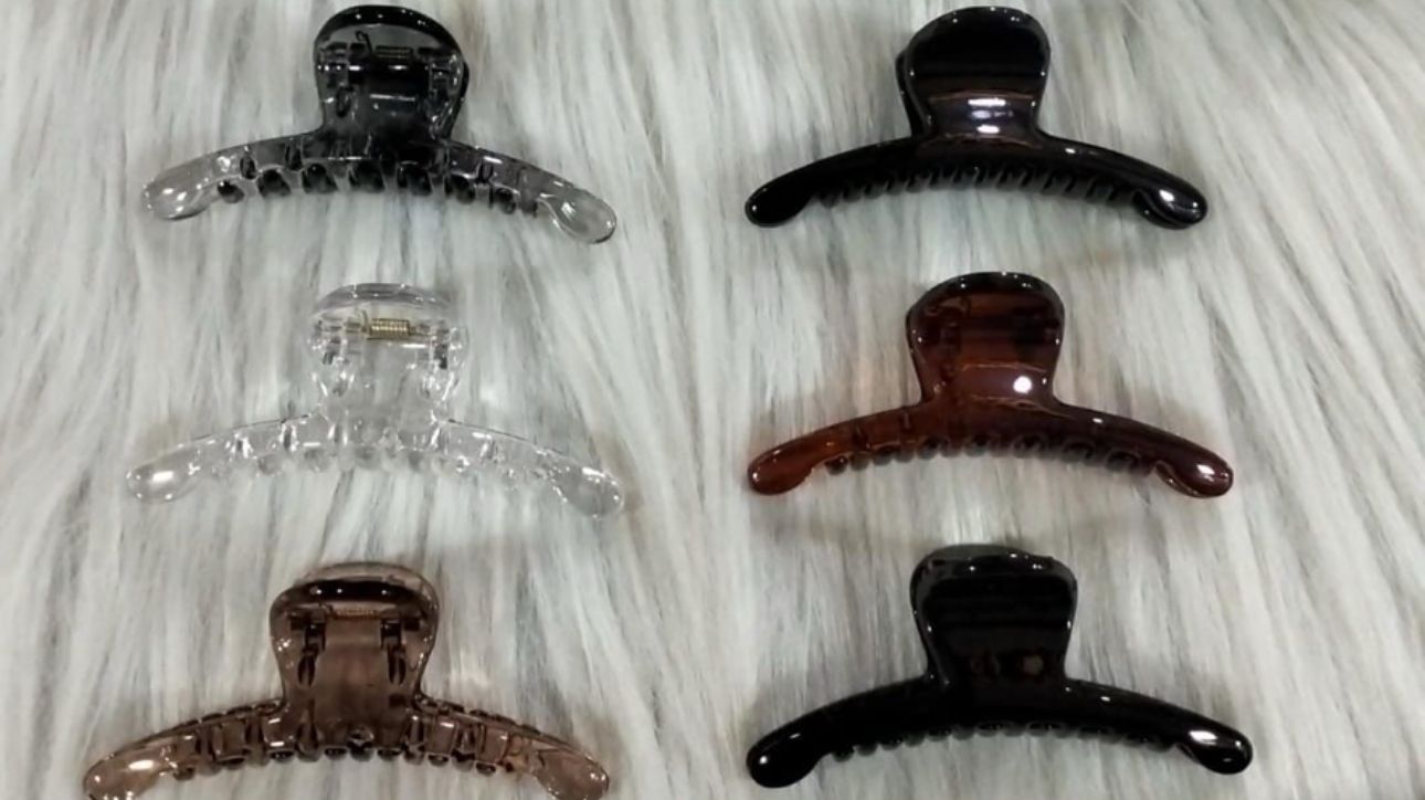 Korean Style Black Cold Frosted Hairpin Elegant Butterfly Resin Hair Claw Clips