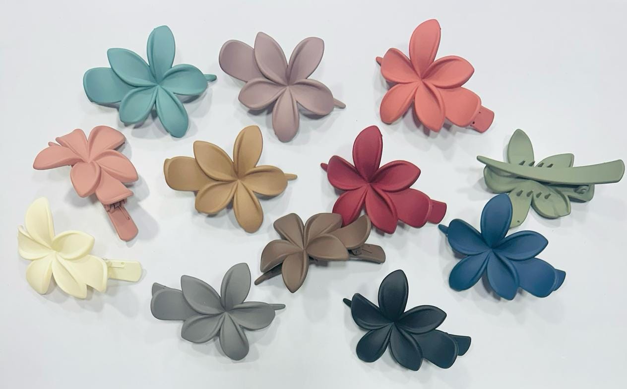 New Style Flower Flat Hair Clips