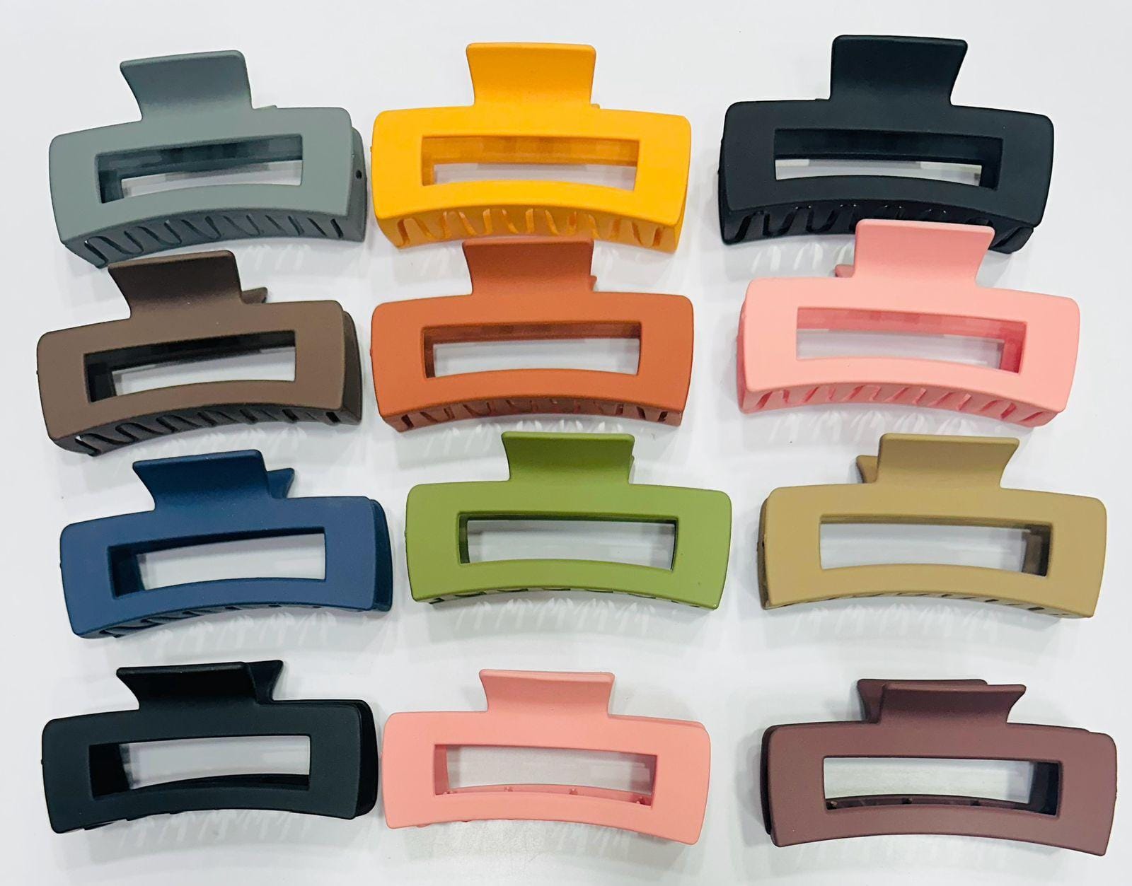 Matte-finished Large Hair Claw Clips